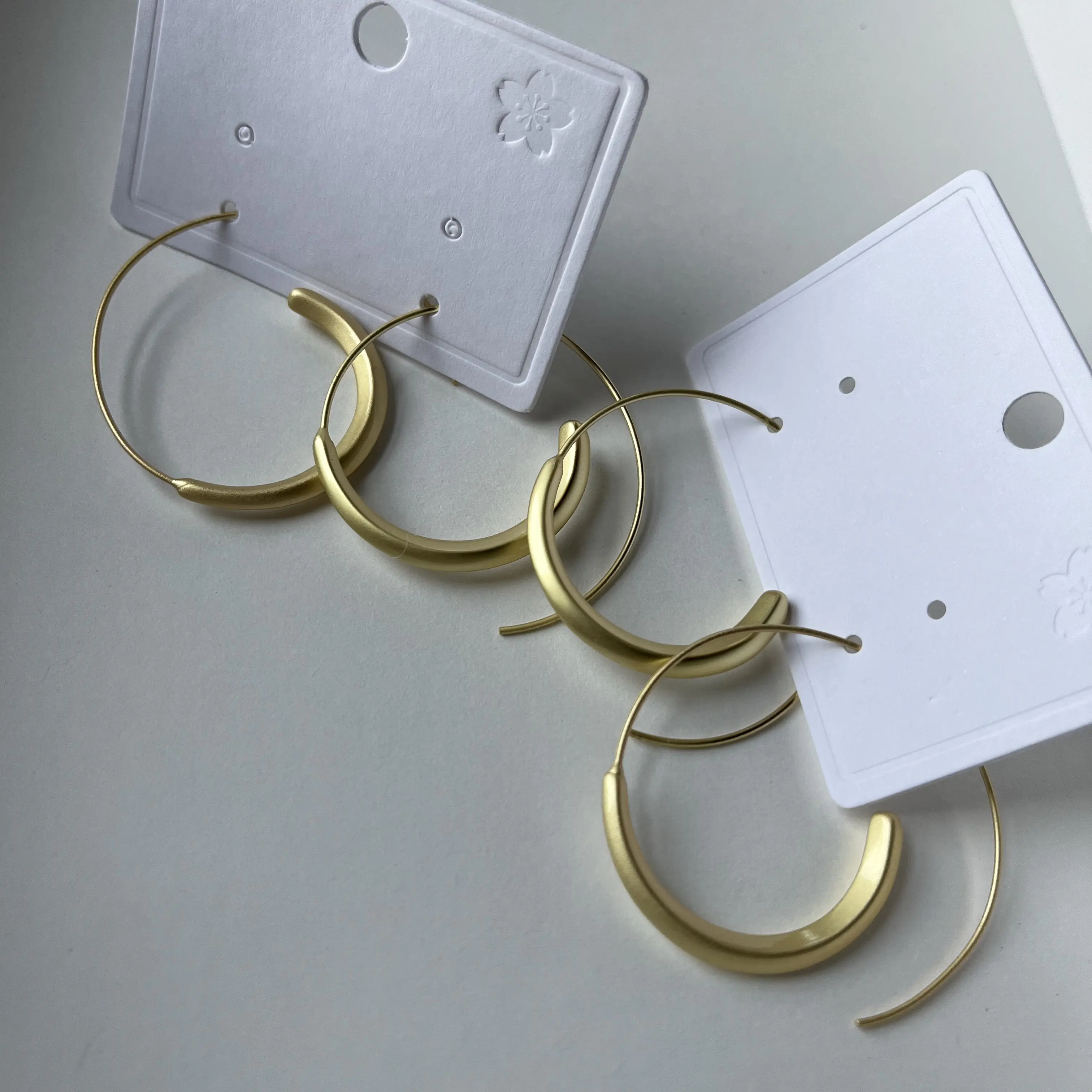 Minimal Matte Gold Earrings - Simple Design with Elegant Finish - Versatile Accessory for Any Occasion girl jewelry trendy earring chunky  claddagh