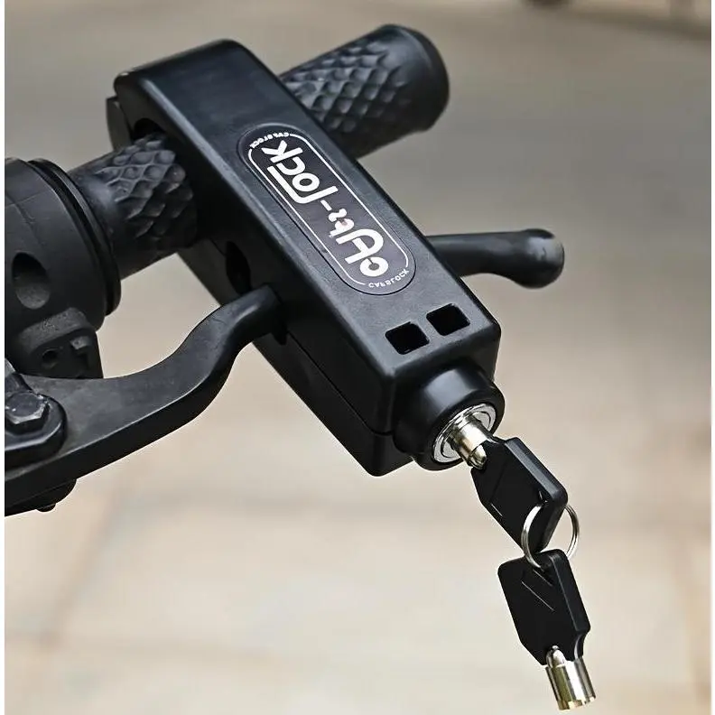 Anti-Theft Handlebar Lock, 2-Pack bike Lock with ABS Plastic Material, Motorcycle Accessories for Motorbikes and Dirt Bikes, Bicycle lock, ebike lock