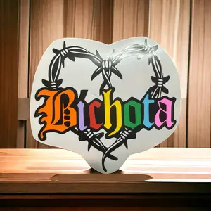 High-quality Corazón Bichota car sticker - Easy to apply, long-lasting and eye-catching!