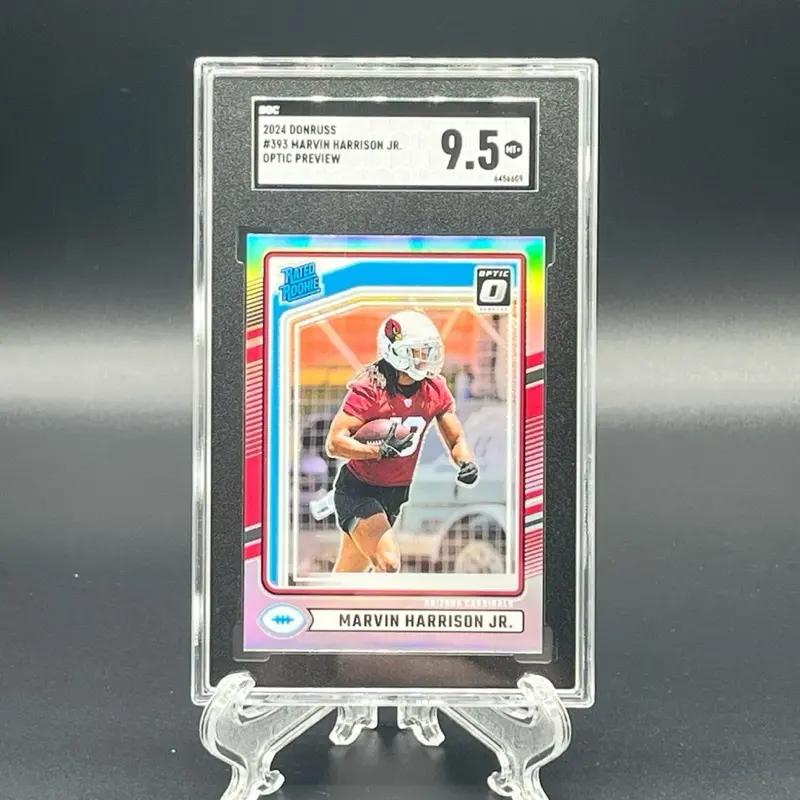 Donruss 2024 Marvin Harrison Jr. Optic Preview #393 SGC 9.5 MT+ Football Card Graded by SGC for Collectors