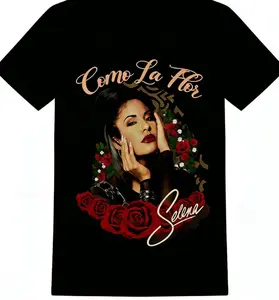 Selena Quintanilla Como La Flor T-Shirt | 100% Cotton Vintage Tejano Music Fan Gift Tee women