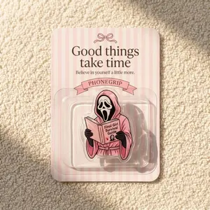 Spooky Cutie Ghost Foldable Mobile Stand, Cute Autumn Smartphone-Cellphone Accessory, Halloween Phone Holder Grip