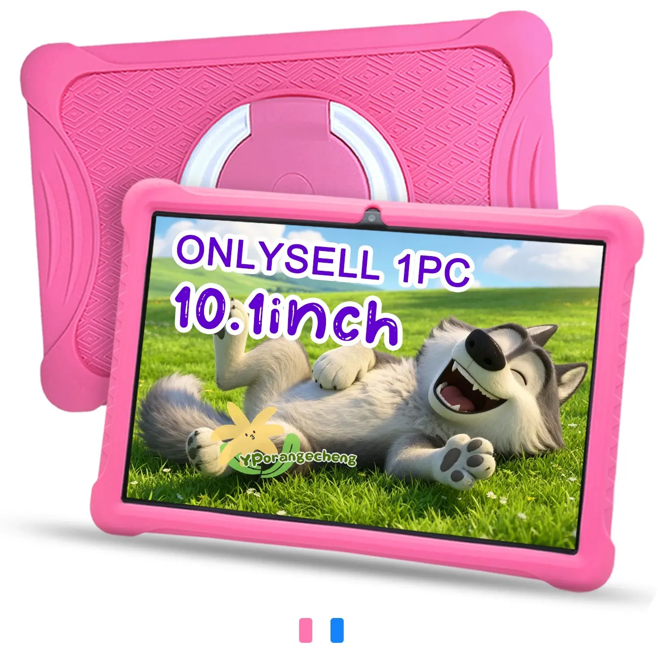 10.1-Inch Android Tablet, Dual Camera, HD Screen, Shockproof Dustproof Case, Parental Control, Educational Entertainment, Kid, Home Use