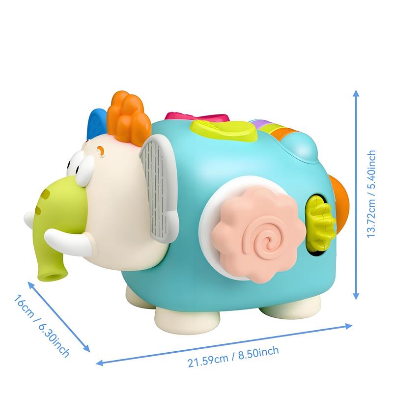 Elephant Baby Soothing Toy, Calms Emotions, Suitable for Babies over 3 Months, Car & Home Use, No Batteries Needed, Perfect Birthday Gift, Christmas Gift