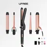 Ufree 5-in-1 Curling Iron Set with Interchangeable Ceramic Barrels & Flat Iron for Straightening, Multi-Curls 5-in-1 Curling Wand Set, Fast Heat Up Curling Wand, 0.35 to 1.25 inch barrels Hair Styling Tool, Ideal Women's Gifts