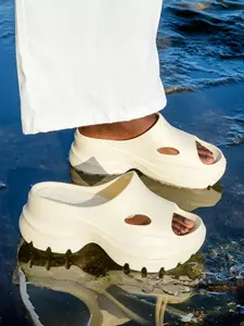 Men's Height-Increasing Thick Sole Slide Sandals Lightweight Shock Absorbing Breathable Design For Students Daily Commute Casual Wear