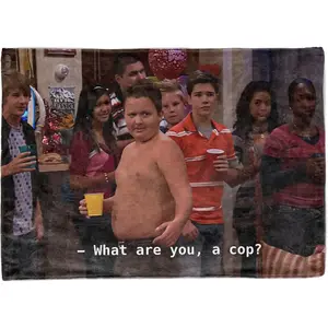 Gibby What are You, A Cop? Tapestry, Funny Flag for College Dorm, Available in Sizes from 40" to 90", Skin-Friendly Soft High-Definition Meme Tapestry(Size:60"×40")