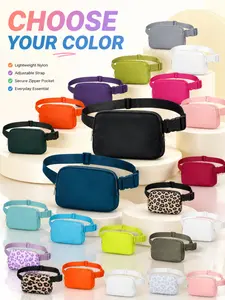 1pc Multi-Color Belt Bag, Lightweight Adjustable Active Crossbody Fanny Pack with Zipper Pocket, Hands-Free Waist Bag for Travel, Gym & Daily Use, Perfect Gift for Holidays & Birthdays