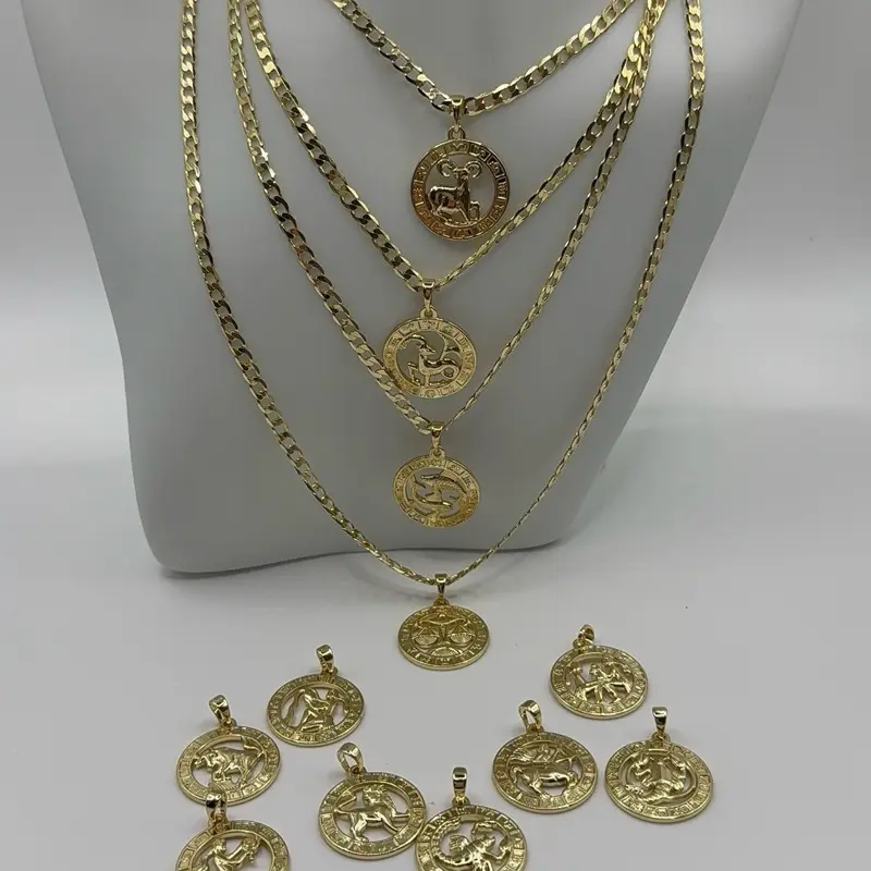 Zodiac Sign Chain with Multiple Pendant Options for Stylish Personalization