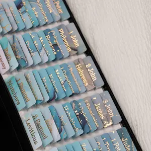 Laminated Bible Tabs Bible Tabs for Women and Men, Reposition Large Print Stickers Easy to Read and Apply 80 Chapters Labels for Easy Navigation
