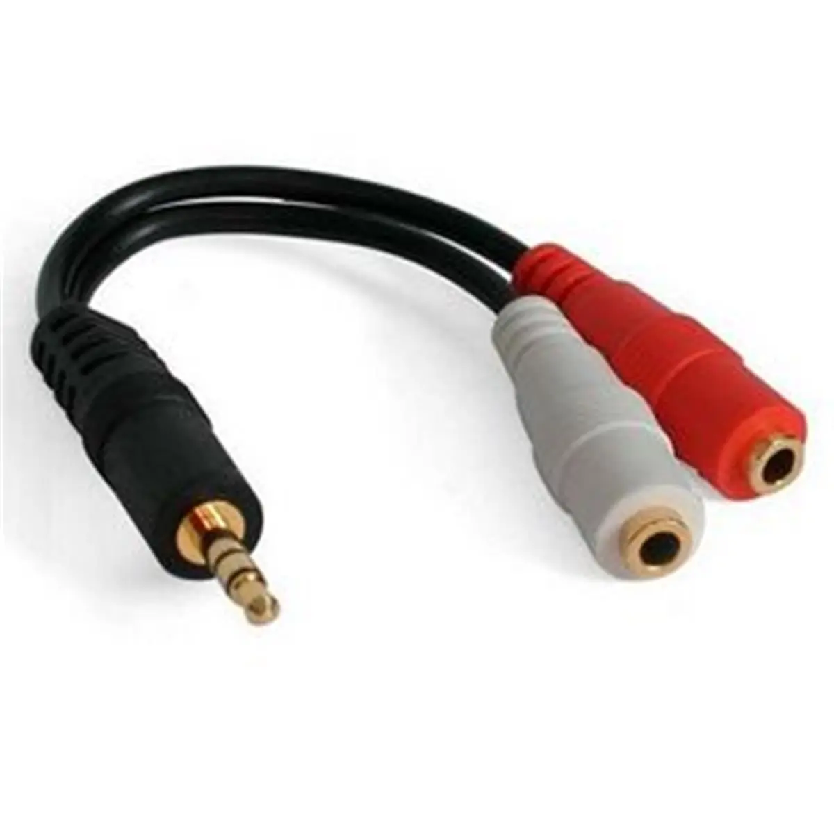 Startech 3.5mm Female-to-Male Stereo Y-Splitter Cable - 1-to-2 Connectors, 6in Copper Wire, Corrosion-Free, Durable Cost-Effective Headphone Solution, Audio & Video Accessories, 3.5mm A/V Adapters & Cables, Durable Adapters