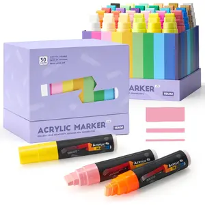 30 Color   Markers 15mm  Felt Tip,   Pens for Rock Painting, Stone, Glass, Easter Egg,  and Fabric Painting- Markers DIY Crafts Making Art Supplies