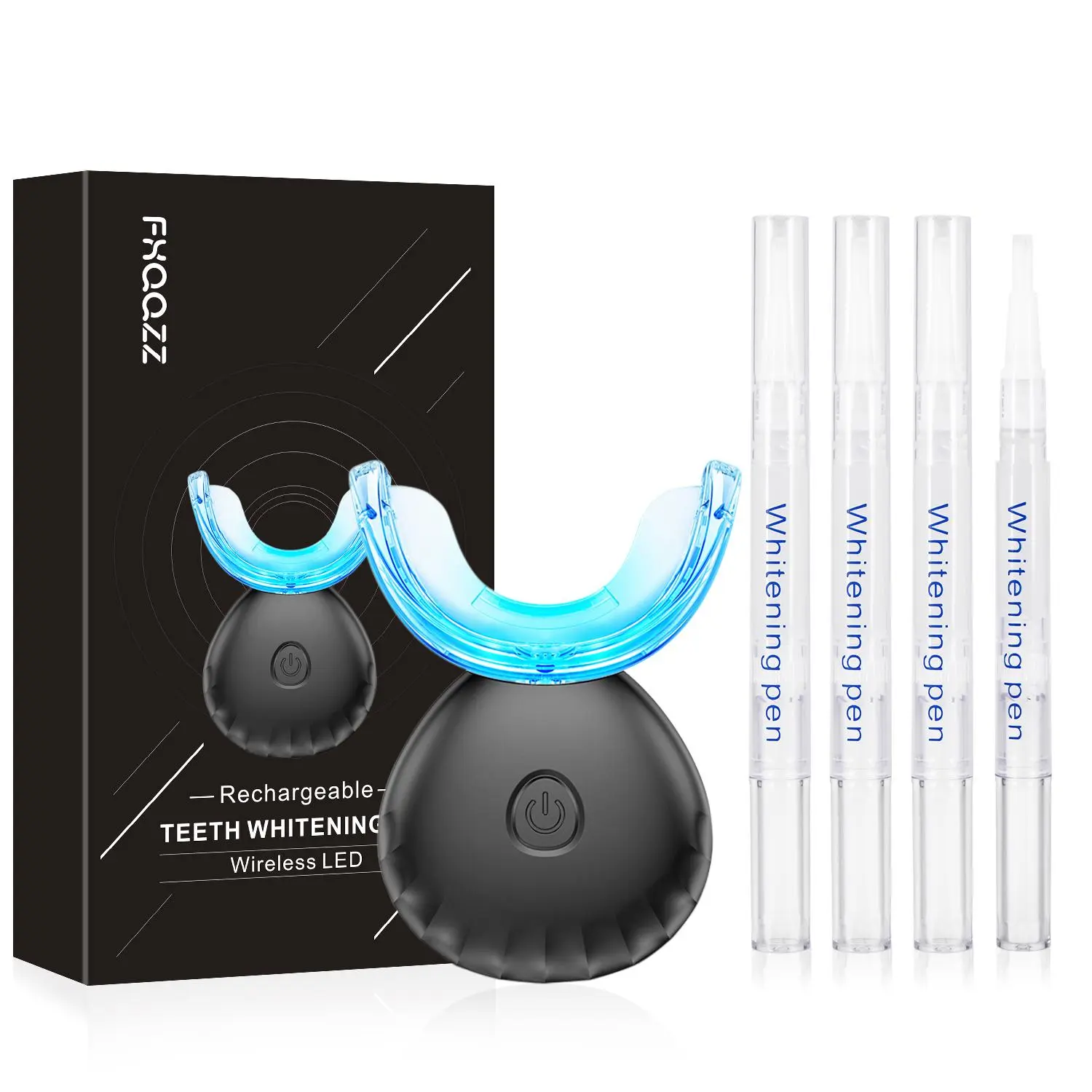 Oral Care Set, Oral Brightening, Home Wireless Tooth Care Kit with 16 LED Accelerator, Natural Effective Stain Removal, Includes 4 Teeth Gel Pens, Teeth Whitener Pen, Teeth Brightener, Oral Care Product