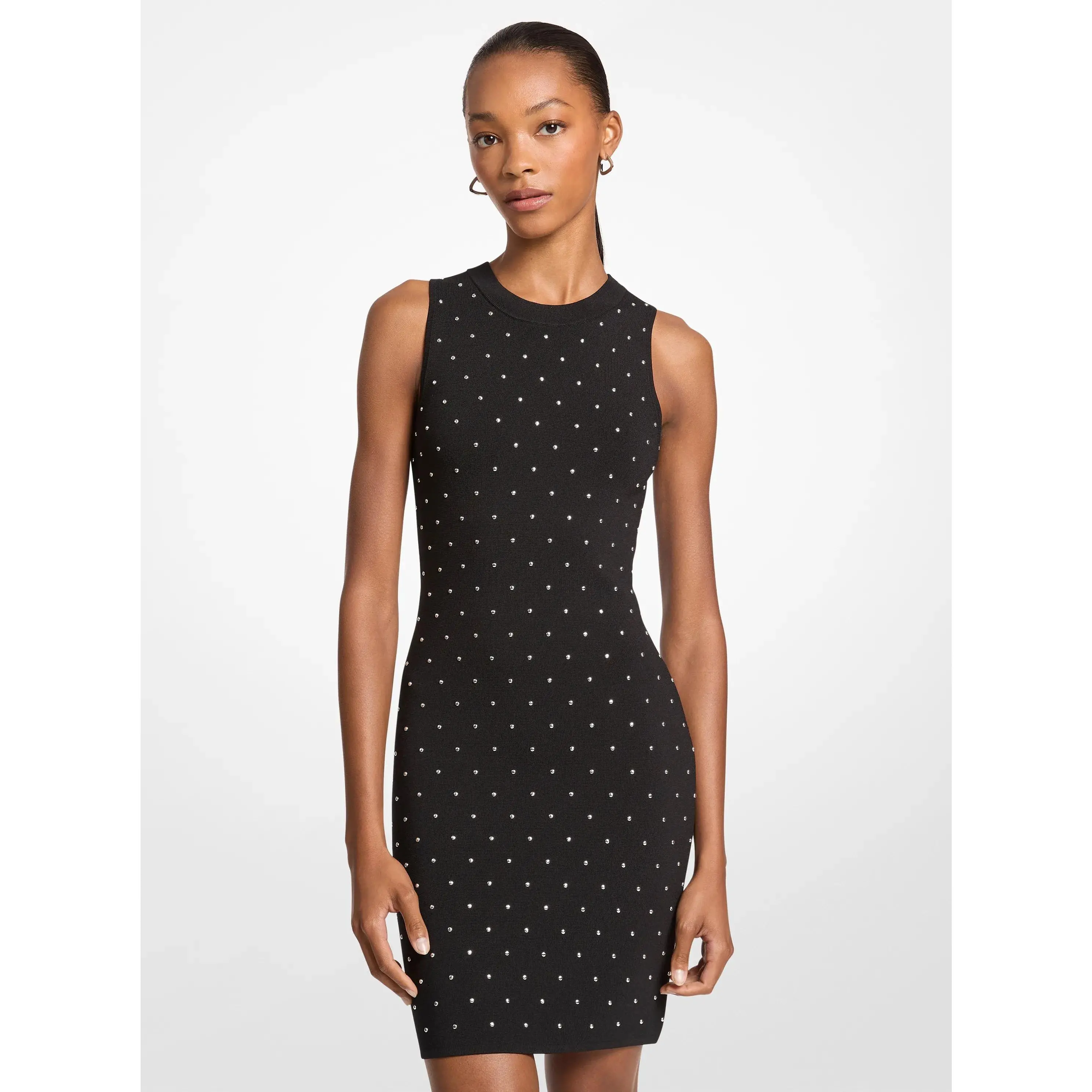 Studded Stretch Viscose Dress