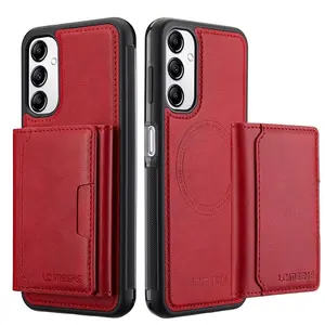 Magnetic Faux Leather Wallet Phone Case, Anti Slip TPU+PC Case Cover, Phone Cases for Samsung Galaxy A14 A15 A52 4G/5G A16 A34 A35 A36 A53 A54 A55 A56 5G, Protector Cellphone Casing