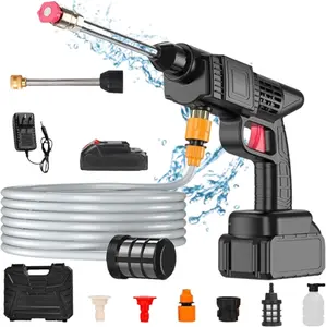 Portable Cordless Electric Car Wash,Electric Car Wash with Car Wash NozzleAccessory, Car Washer, High Pressure Cleaner forCar, Home Garden