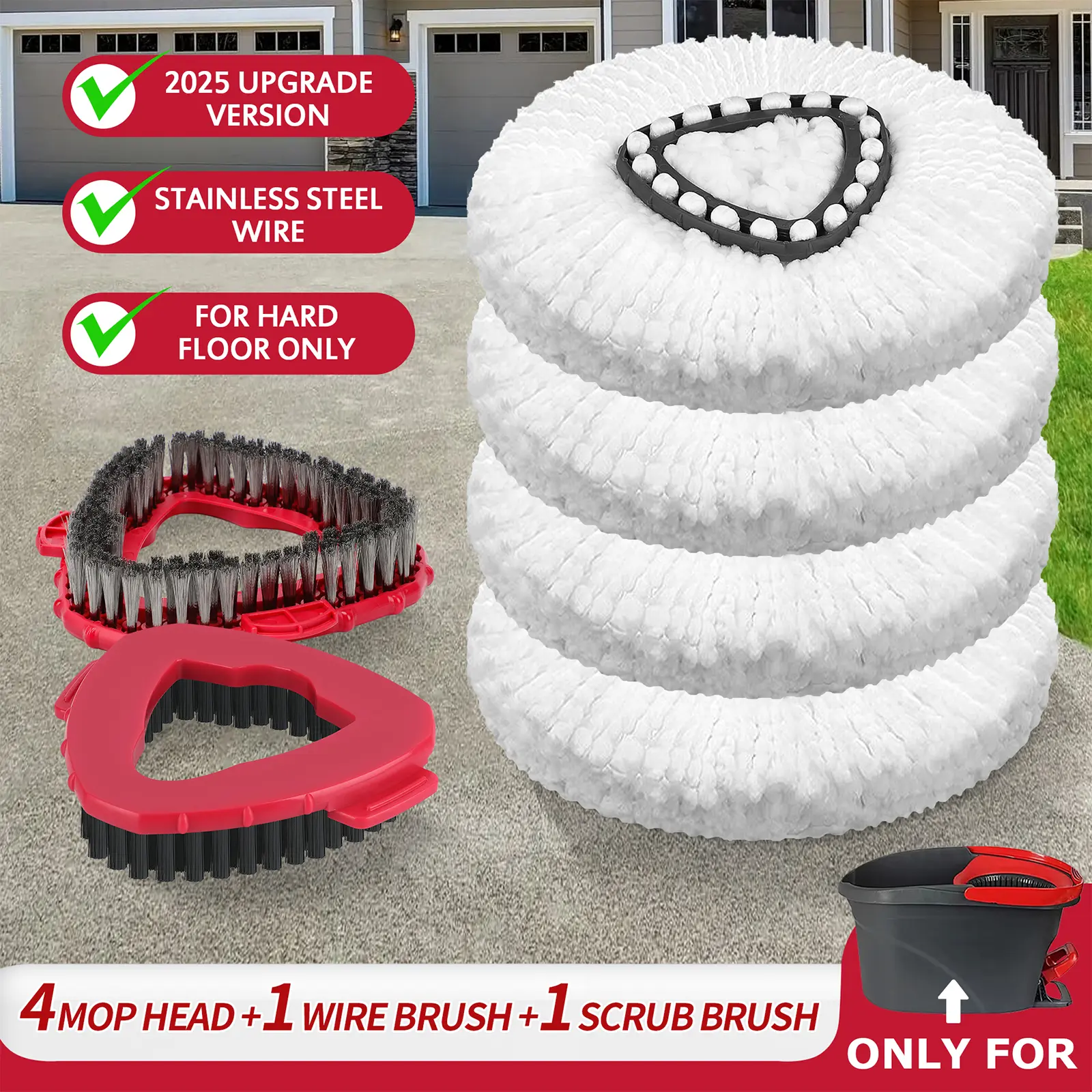 4mop+1Wirebrush+1brush