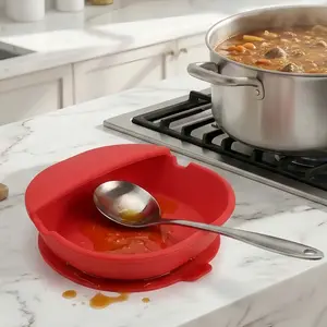 New Pot Lid Holder, 1 Count Soup Spoon Rack, Cooking Spatula Rest Holder, Pot Lid Rest Stand, Tableware Storage Rack, Kitchen Supplies Kitchenware Home Cutlery-MM