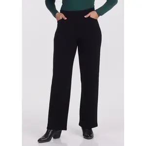 Ellie Wide Leg Pants Petite - Black