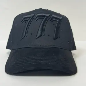 Premium quality Caps’fans 777 all black with stones