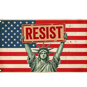 Statue of Liberty Pride Resist House Flag, Political Protest Yard Banner, Garden Porch Home Decor