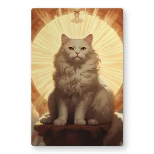 Conscious Sales C1MP12187ESKGT 12 x 18 in. Infinite Carelessness - White Metal Print Wall Art for Home Decor