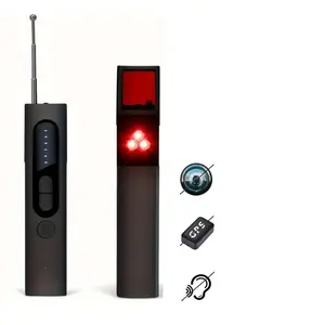 Hidden Camera Detector,wireless signaldetector Anti-Spy, Hidden Device GPS , Bug , Rf Wireless Signal Scanner, Camera Detector for Hotels,automobile， Home, Office, 5 Levels Sensitivity