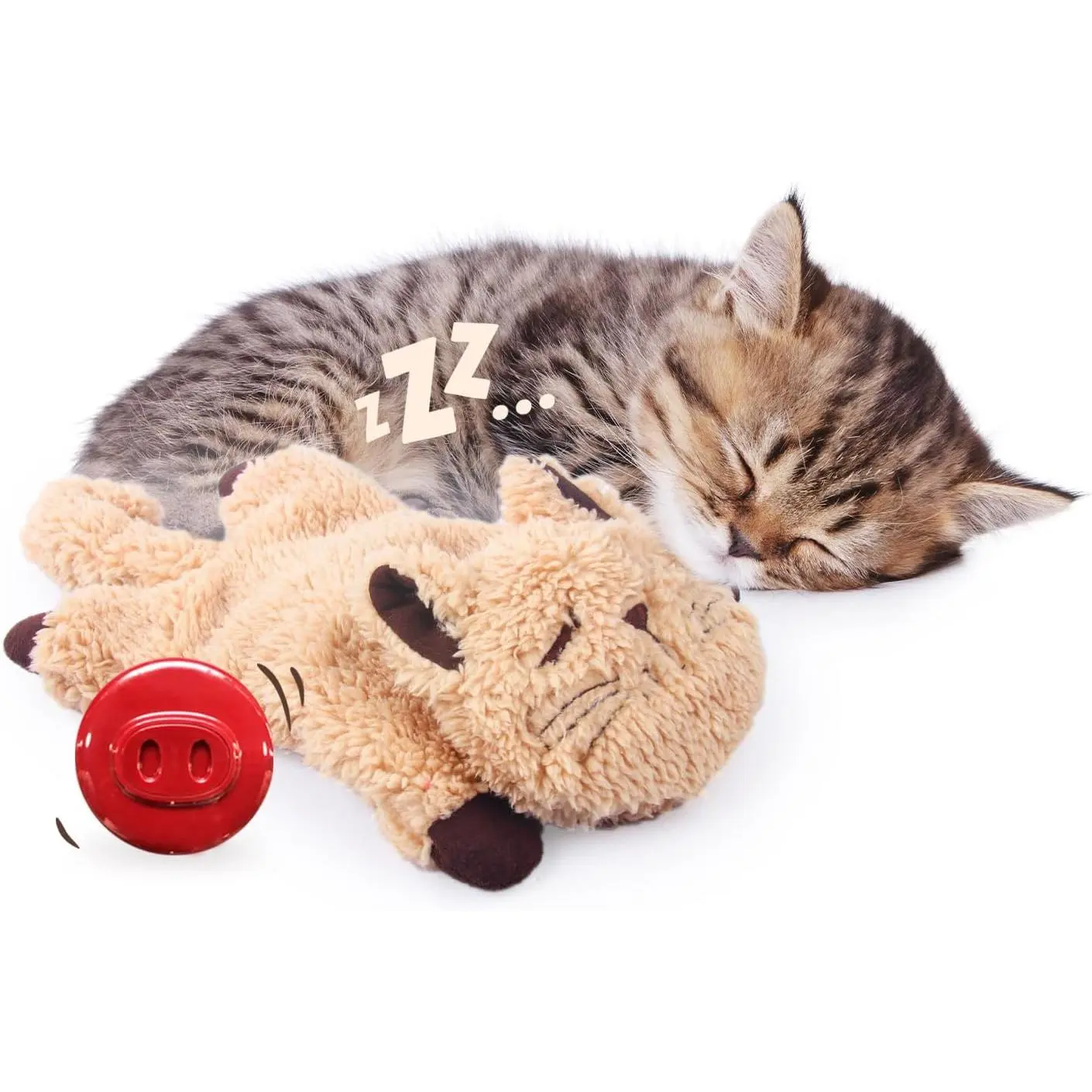 Cat Toys for Indoor Cats, Purring Cat, Catnip Toys, Cat Plush Toy, Cat Pillow, Anxiety Toys, Kitten Toys, Pet Toy