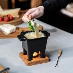 Boska Tapas Fondue Set Black, 1 EA