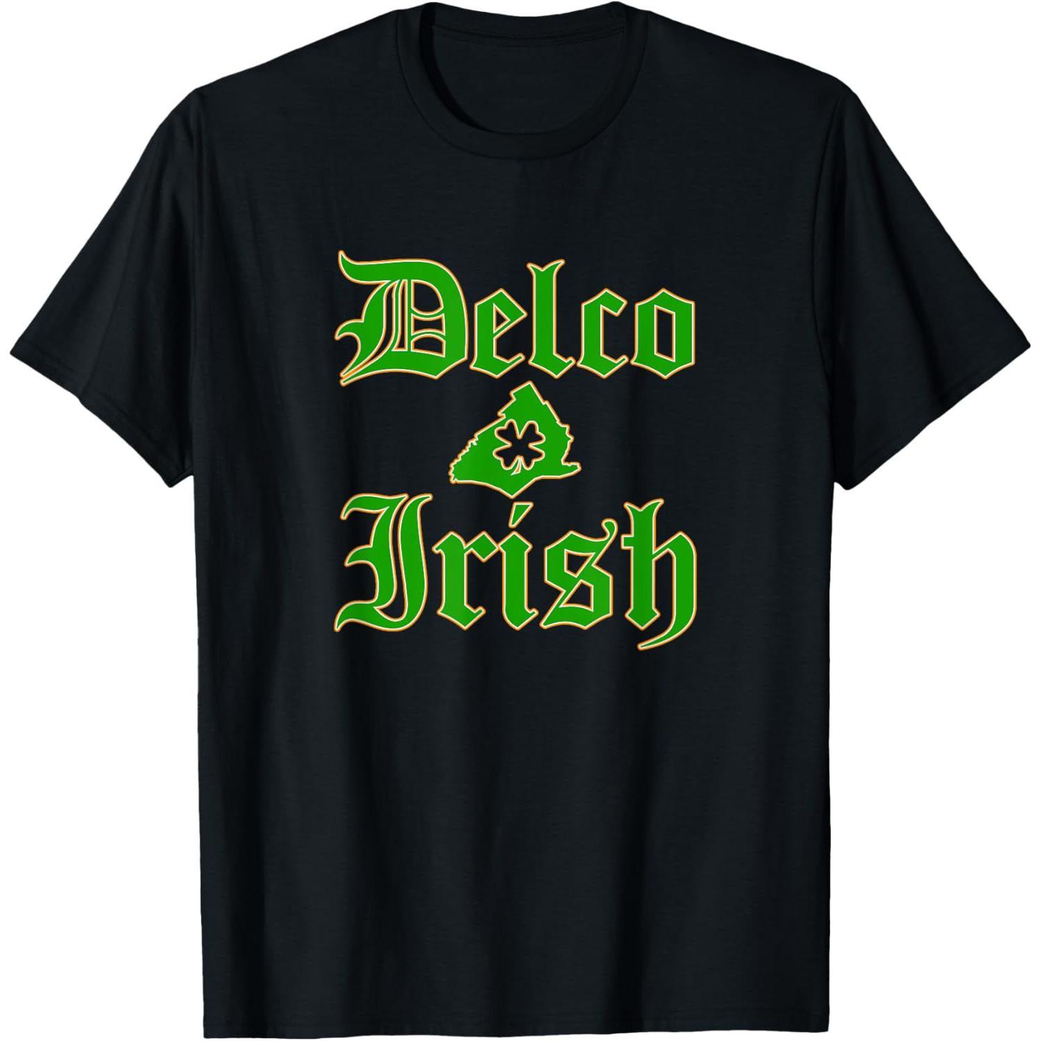 Irish Shamrock St Patrick's Day T Shirt for Delaware County Pennsylvania