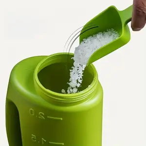 Handheld Spreaders, Handheld Shakers for Seeds, Fertilizer, Salt, and More, Adjustable Dial Multi-Purpose Hand Spreader, with an Adjustable Dial for 7 Opening Modes, Includes Scoops