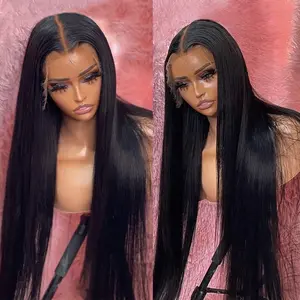 【Hot Sale】Lemoda 13x6 SKINLIKE Real HD Lace Wigs 200% Density Straight 13x4 Full Lace Frontal Wigs 15A Brazilian Straight Virgin Human Hair Lace Front Wig Invisible 0.1mm Ultra-thin Frayed Ends Tiny Knots