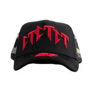 Barbas Hats CT Raising – Urban Racing Snapback Hat with 3D Embroidery, Racing-Inspired Luxury Streetwear Hat with Chrome Detailing and an urban aesthetic, suitable for both men and women.