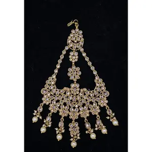 Copper Polki Kundan Jhumar/Paasa