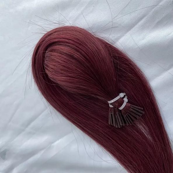 Luxurious Blonde I-Tip Human Hair Extensions 12-28 Inch 50pcs 30g/Pack 100% Remy Silky Straight Invisible Keratin Pre-Bonded No Tangle No Shedding Soft Natural Look For Daily Party Salon Use