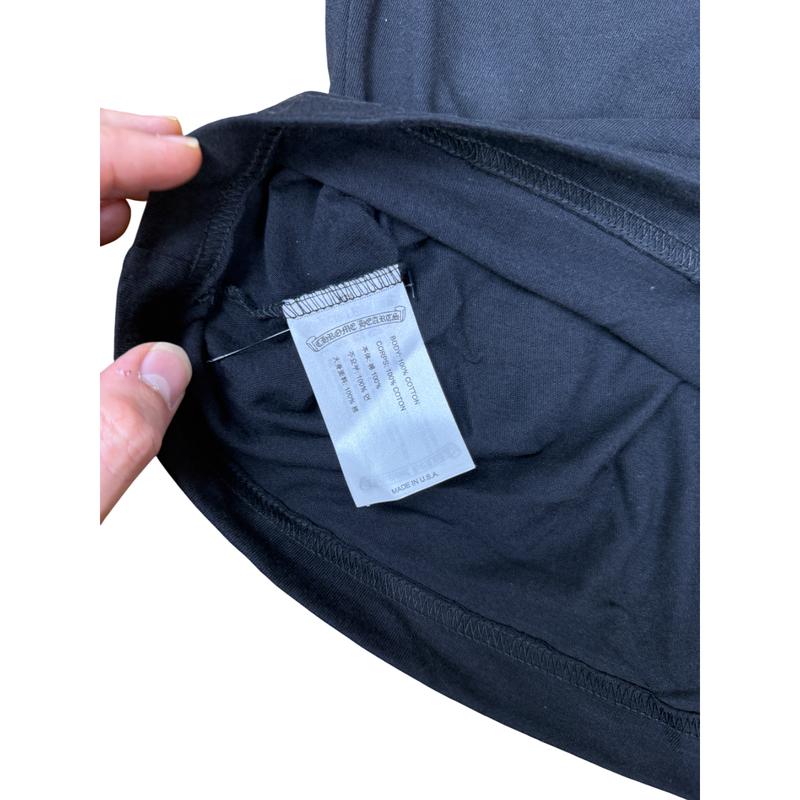 Chrome Hearts Neck Logo Pocket T-Shirt Black / Blue