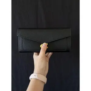 Anti-Theft Wallet Purse for Women – Lychee-Textured Faux Leather Clutch with RFID Blocking, Ultra-Slim Long Wallet Fits All Cards, TikTok Viral