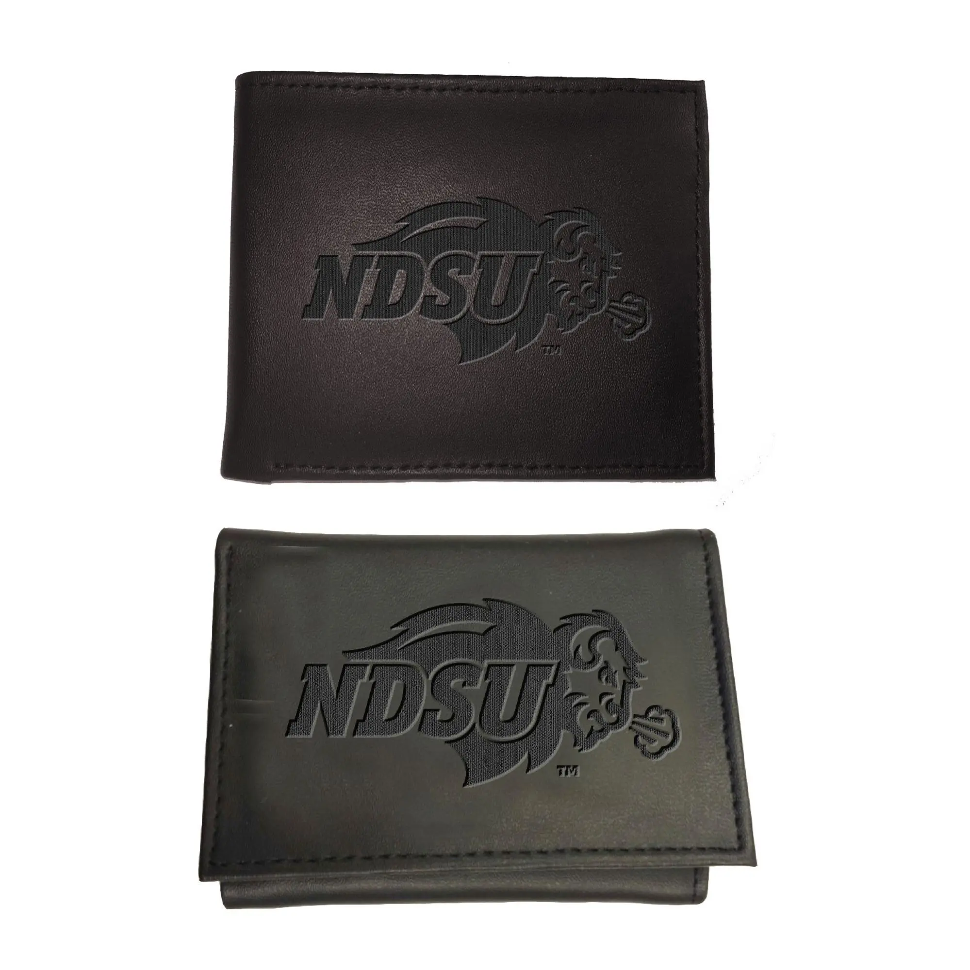 Evergreen NCAA Bi-Fold & Tri-Fold Black WalletGift Set