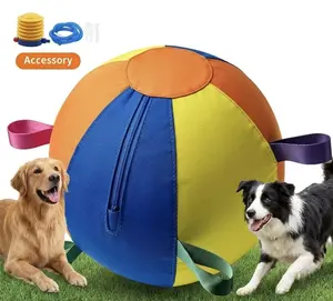 Ball-Shaped Dog Toy — Herding Ball for Small, Medium & Large Dogs; Durable Toy Ball Fights Boredom & High Energy; For Indoor and Outdoor Use; Dog Birthday Gift Toy.