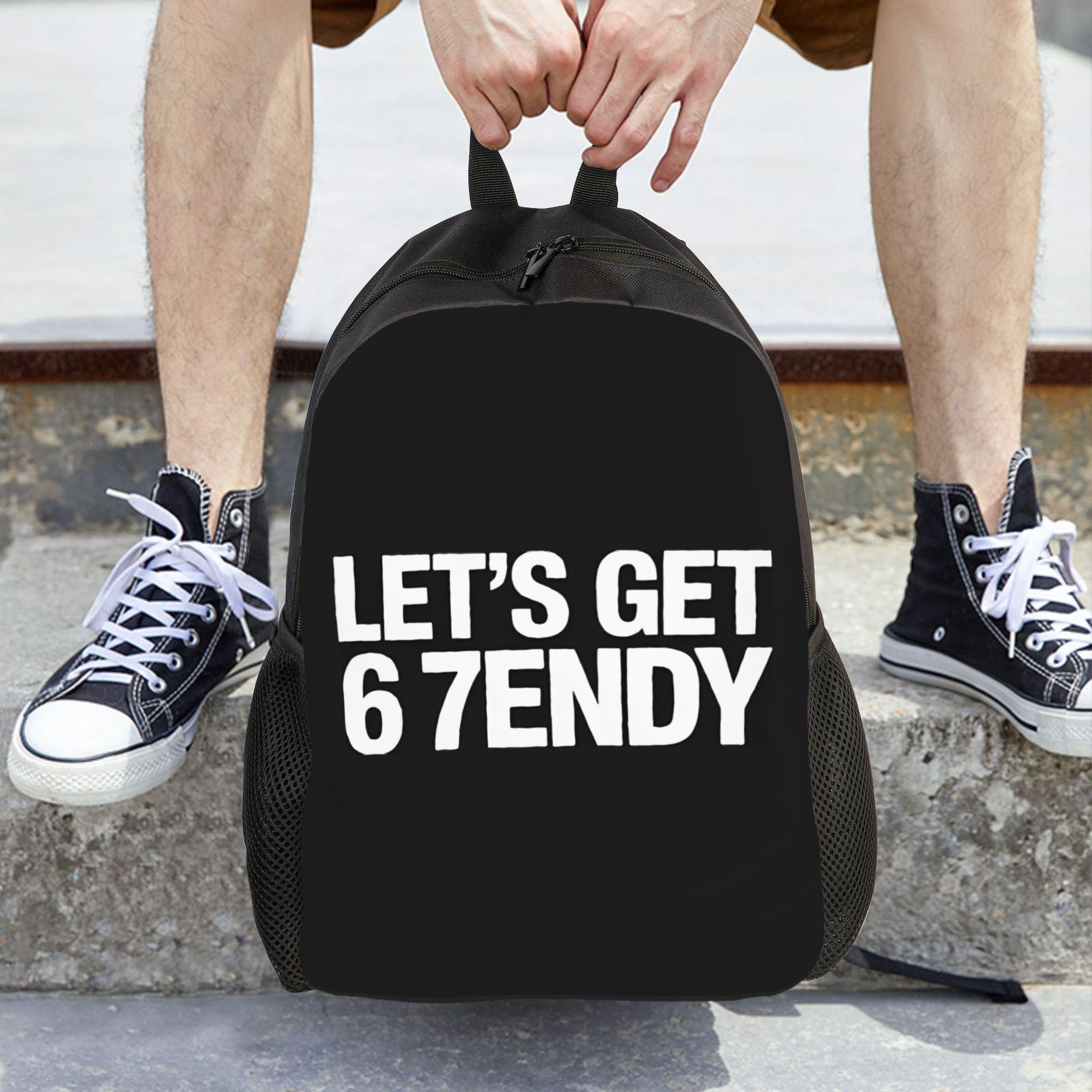 1pc 1pcs Let's Get Sendy '67' Retro Laptop Bag Suitable for School & Office - Adjustable Strap, Zipper Closure, Washable Daypack with Sendy '67' Print, Casual Student Gift (Back to School), for Teenager