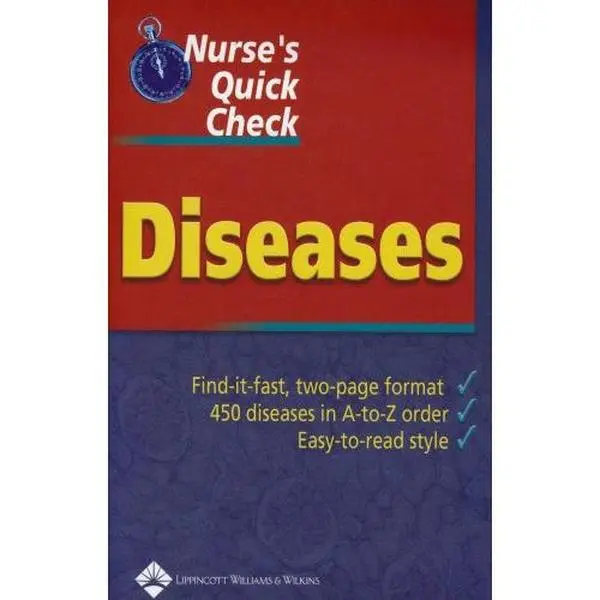 Used Paperback Book - Nurse's Quick Check: Diseases by Springhouse (English) - Clinical Nursing Interventions, Assessment, Treatment & Patient Outcomes Guide