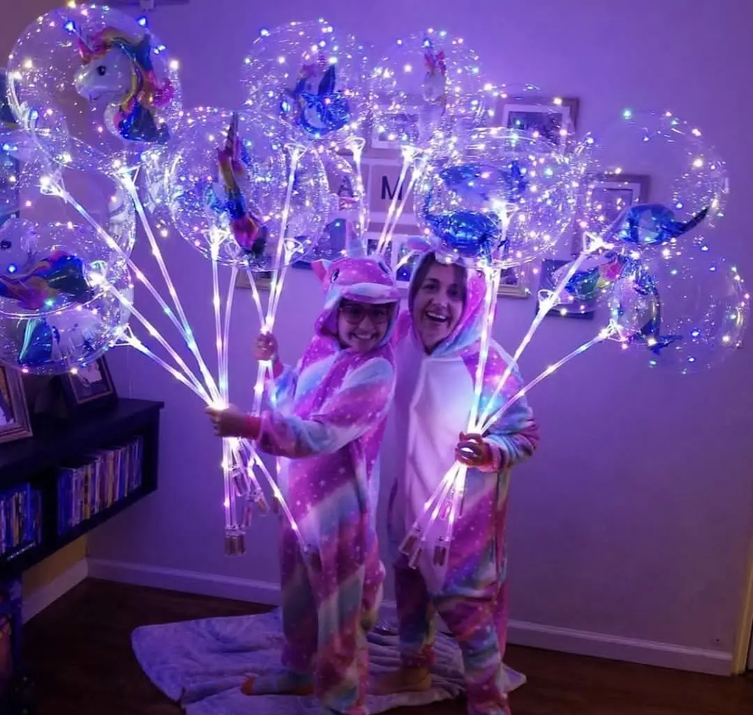 5x LED Globos - Perfect for Parties and Celebrations - Durable and Long-Lasting - Remote Control Included