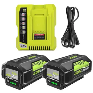 Replacement for Ryobi 6000MAH 7500MAH  8000MAH 40V Battery Compatible with OP4026 OP40602 OP4060A1 OP4075A OP4050A OP40201 OP4040