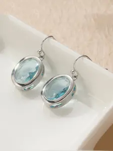 Elegant Drop Earrings with Zirconia Flower Design, Earring Jewelry, High Quality Earrings, Synthetic Blue Oxide Inlay, Perfect for Women's Parties, Daily Wear, Casual Occasions