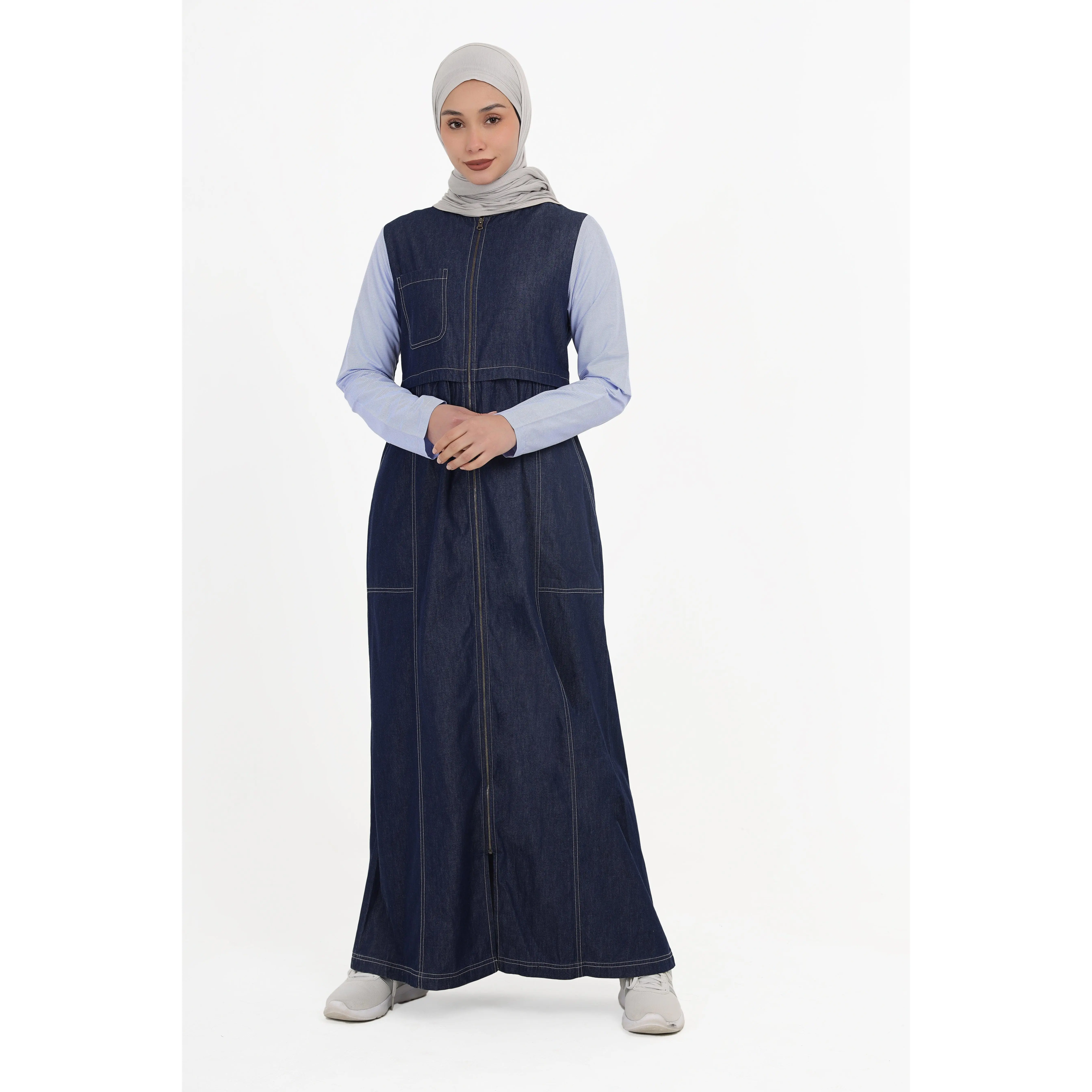 Deep Tide Full Front Open Jilbab