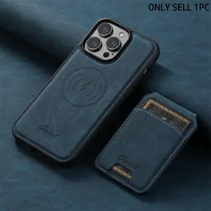 Vintage Magnetic Flip Smartphone Case with Card Holder, Protective Phone Cover, Phone Accessory Compatible with iPhone 17/16/15/14 Plus and 13/12 Pro Max/Air, Retro Wallet Casing, Cellphone, Protection