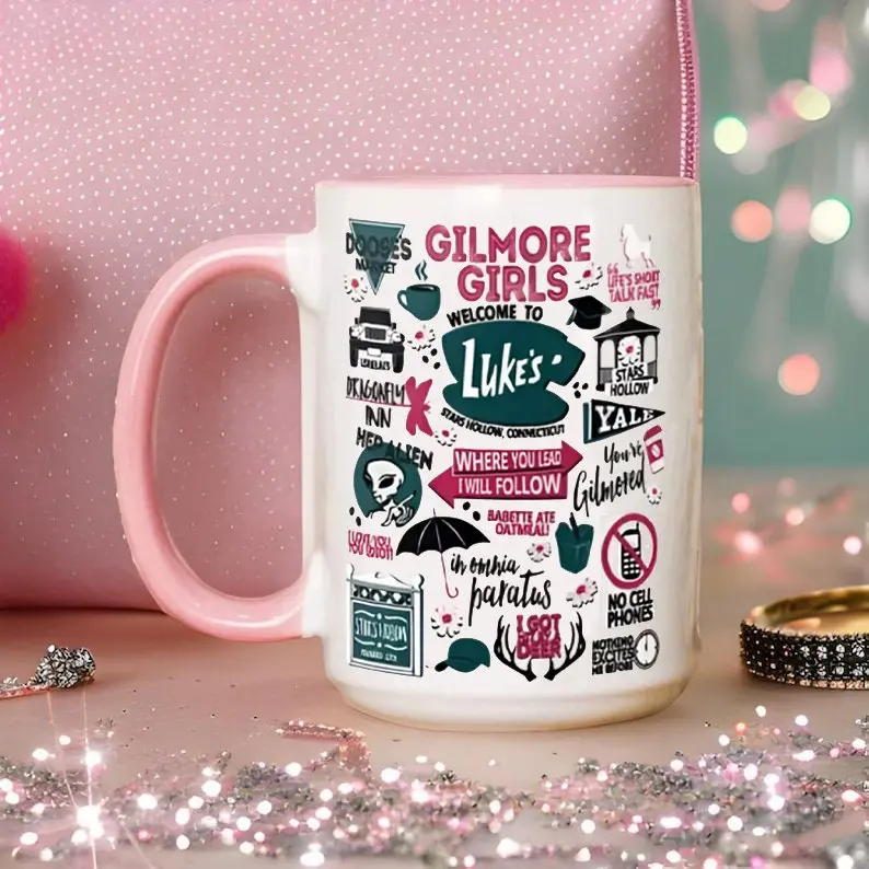 Gilmore Stars Hollow Autumn Icon Fall Decor Mug, Where You Lead I Will Follow Mug, Autumn Gilmore Mug, Fall Autumn Mug, Gifts For Halloween