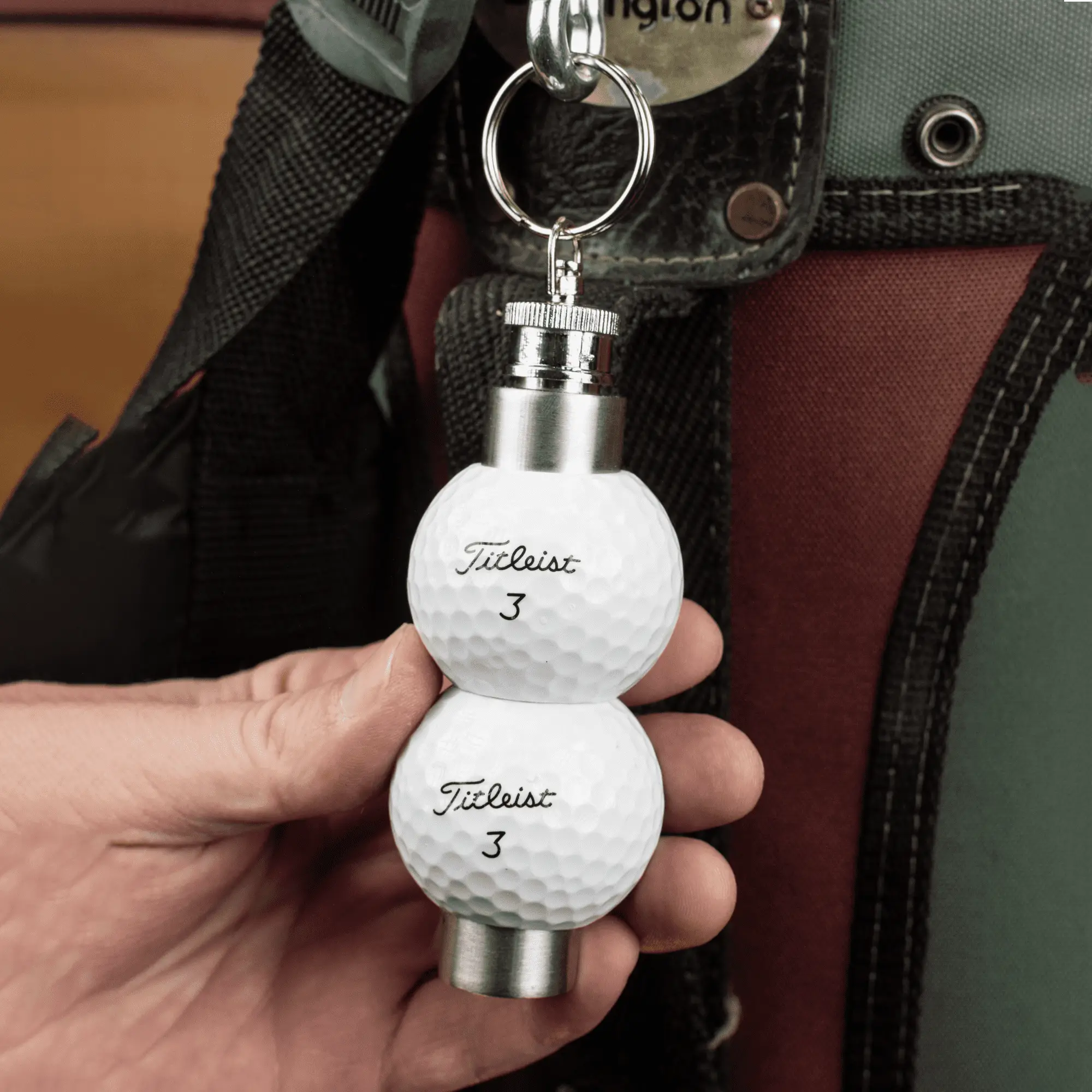 Titleist Golf Ball Flask, 1.5oz, Clips to Golf Bag
