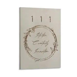 Angel Number 111 Intuition Modern Wall Prints Canvas Poster Bedroom Decor Sports Landscape Office Room Decor Gift Frames Ornaments Artistic Decoration