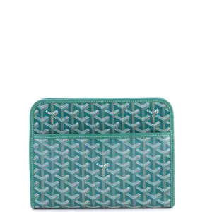 Pre-owned Canvas Coated Clutches & Wristlets Goyard Jouvence Toiletry Pouch Coated Canvas MM by Rebag
